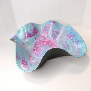 Flow Painted Record Bowl